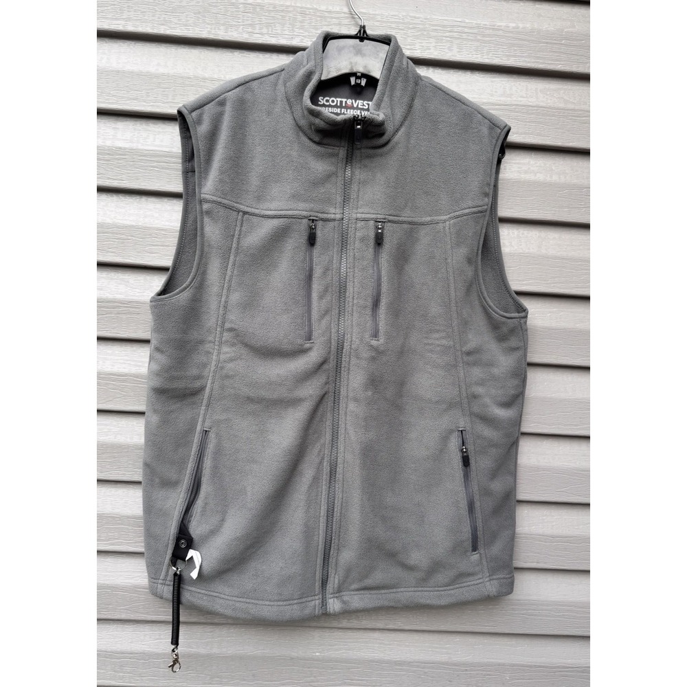 SCOTTeVEST Fireside Fleece Vest Charcoal Grey (size: L)